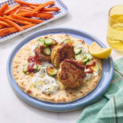 Homemade Falafel Pitas