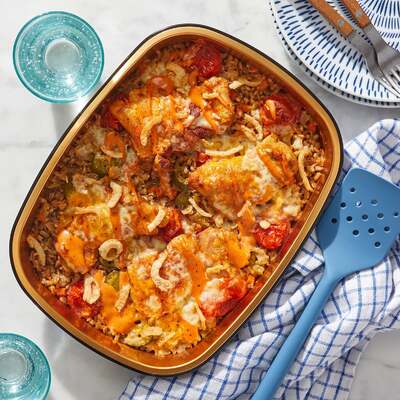 Oven-Baked BBQ Chicken Thighs & Farro