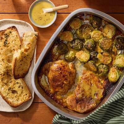 Baked Honey Mustard Chicken Thighs