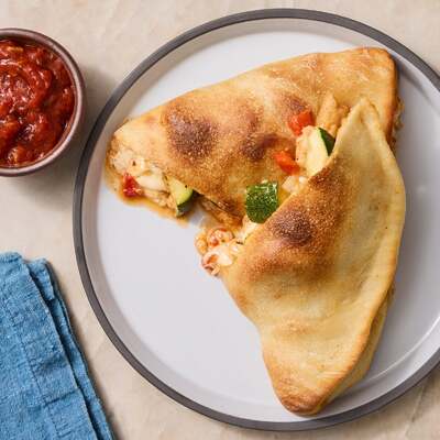 Zucchini & Red Pepper Calzones