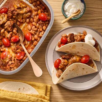 Chorizo & Pinto Bean Tacos