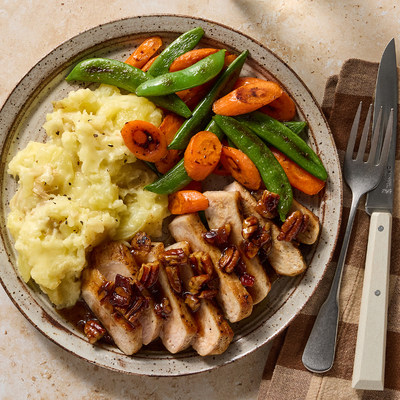 Brown Butter-Pecan Pork Chops