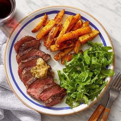 Seared Steaks & Lemon-Caper Butter