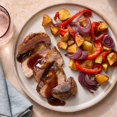 Pork Chops & Fig-Sherry Pan Sauce