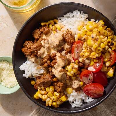 Mexican-Style Beef & Rice Bowls