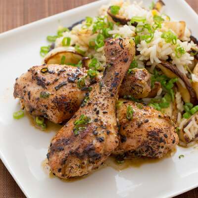 Yuzu Kosho-Glazed Chicken Drumsticks