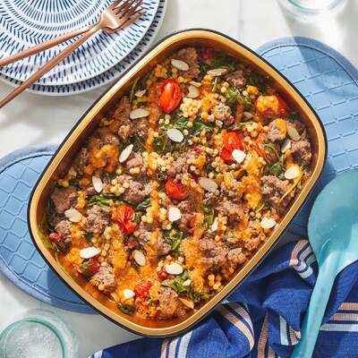 Oven-Baked Beef & Saffron Couscous
