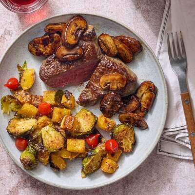 Flank Steaks & Mushroom Agrodolce