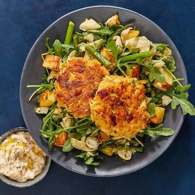 Crab Cakes & Spicy Caper Sauce
