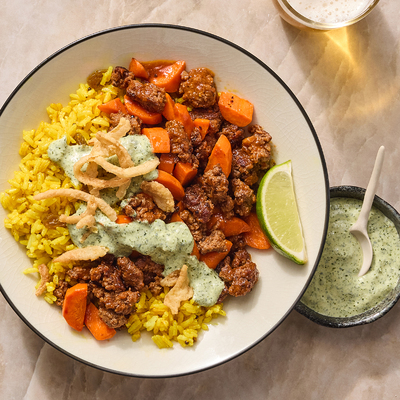 Indian Achaar Beef & Curry Spiced Rice