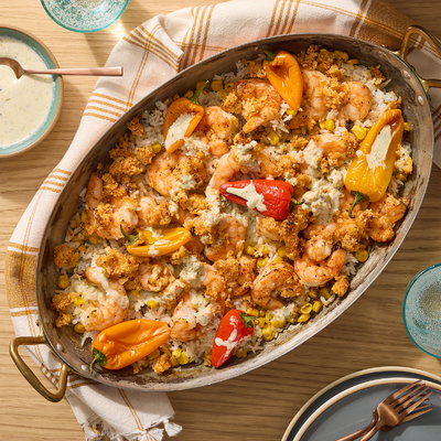 Tex-Mex Shrimp & Rice Bake