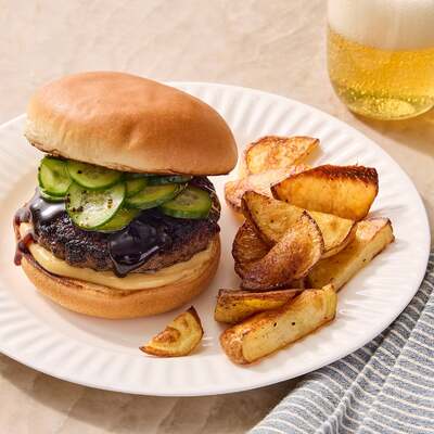 Mushroom & Hoisin Beef Burgers