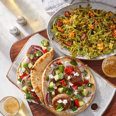 Shawarma-Spiced Lamb Pitas