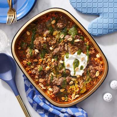 Oven-Baked Beef & Curry Rice