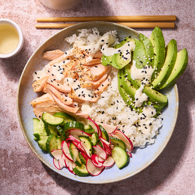 Salmon Sushi Rice Bowls