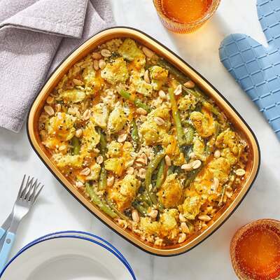 Oven-Baked Curry Peanut Chicken