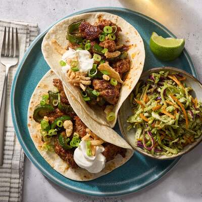 15-Min Poblano Sausage Tacos