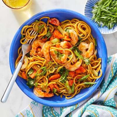 Spicy Shrimp Lo Mein