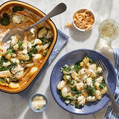 Creamy Spinach & Artichoke Gnocchi