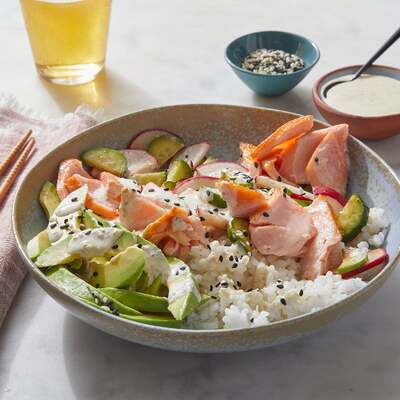 Salmon & Sushi Rice Bowls