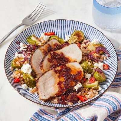 Pork Roast & Balsamic Pan Sauce