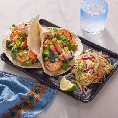 15-Min Honey Habanero Shrimp Tacos