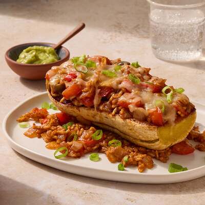 Mexican-Spiced Stuffed Squash