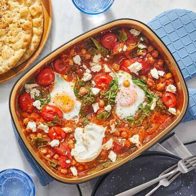 Oven-Baked Chickpea Shakshuka