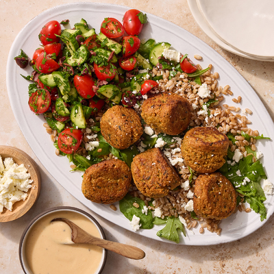 Falafel & Farro Bowls
