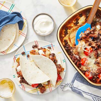 Oven-Baked Chorizo & Black Bean Tacos