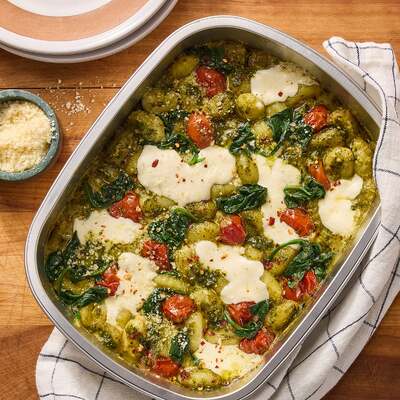 Pesto Gnocchi Bake