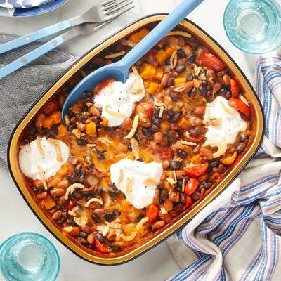 Oven-Baked Butternut Squash Chili