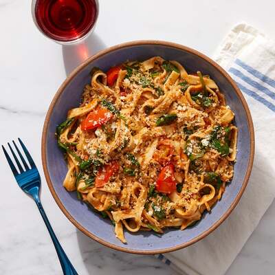 Tomato Basil Fettuccine