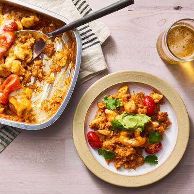 Cheesy Baked Chicken & Peppers