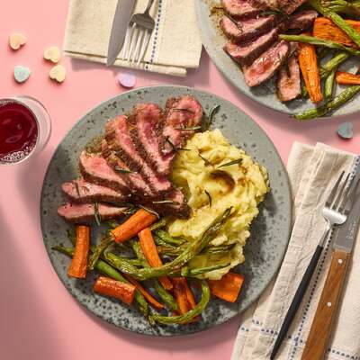 Brown Butter Steaks & Fried Rosemary