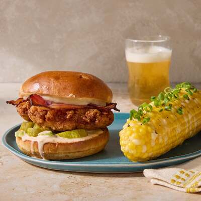 Crispy Chicken, Bacon & Ranch Sandwiches