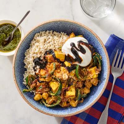 Chickpea & Paneer Curry Bowls