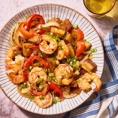 Garlic Shrimp & Spanish-Style Potatoes