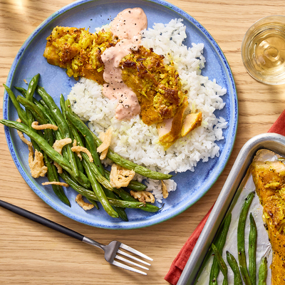 Curry-Coconut Roasted Salmon