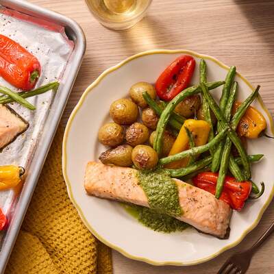 Roasted Salmon & Veggies