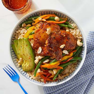 Yuzu & Honey-Glazed Chicken Thighs