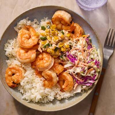 Mexican-Style Shrimp & Street Corn