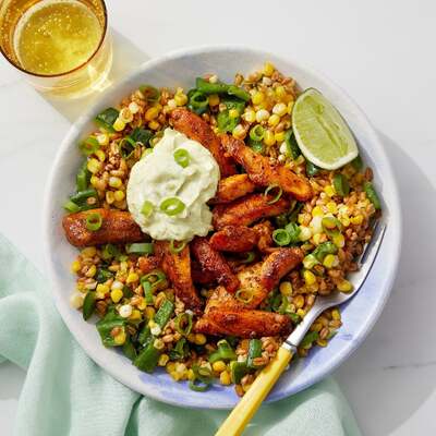 Lime-Honey Chicken & Farro Bowl
