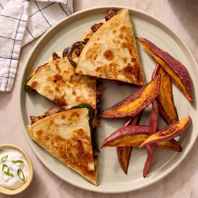 Smoky Sausage Quesadillas