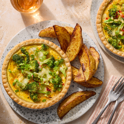 Broccoli & Cheddar Quiche