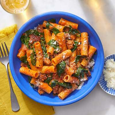 15-Min Spicy Sausage Pasta