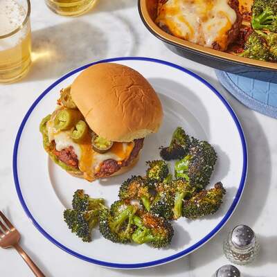 Oven-Baked Chorizo Cheeseburgers