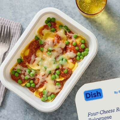 Four-Cheese Ravioli Bolognese