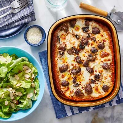 Goat Cheese & Mushroom Pan Pizza