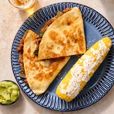 Beef & Poblano Quesadillas